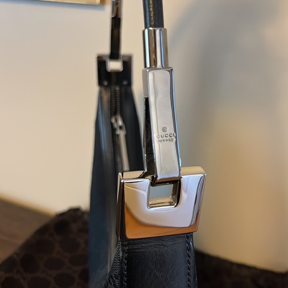 Authentic Gucci Hobo Canvas and Leather Trim Purse - Picture 3 of 12